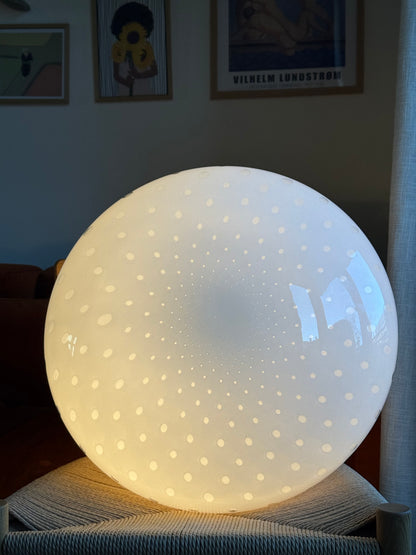 Vintage Murano oval måne pendel Loftlampe 47cm