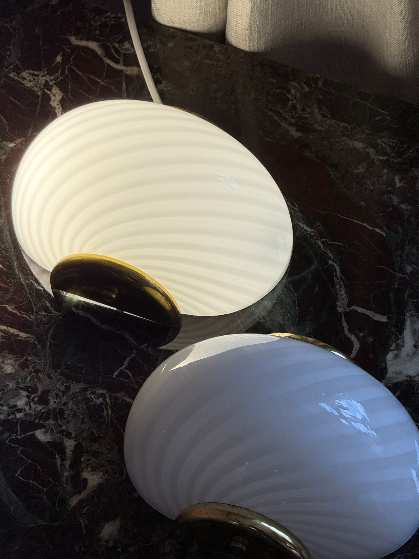 Sæt af vintage Murano entrelamper