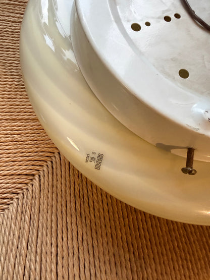 Gul vintage vetri Murano væglampe 30cm