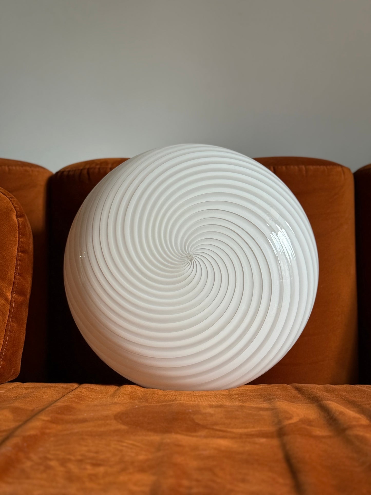 Vintage Murano Swirl væglampe rosa 36cm