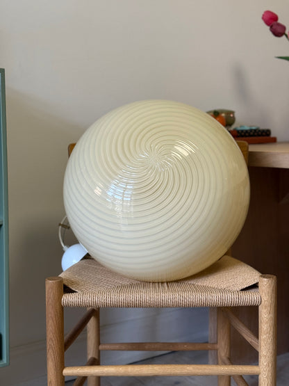 45cm Gul vintage Vetri Murano loftlampe