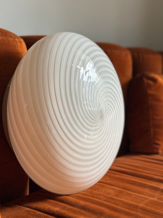 Vintage Murano Swirl væglampe rosa 36cm