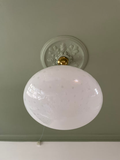 Vintage Murano oval måne pendel Loftlampe 50cm