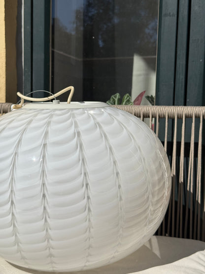 Vintage Murano peacock loftlampe 42cm