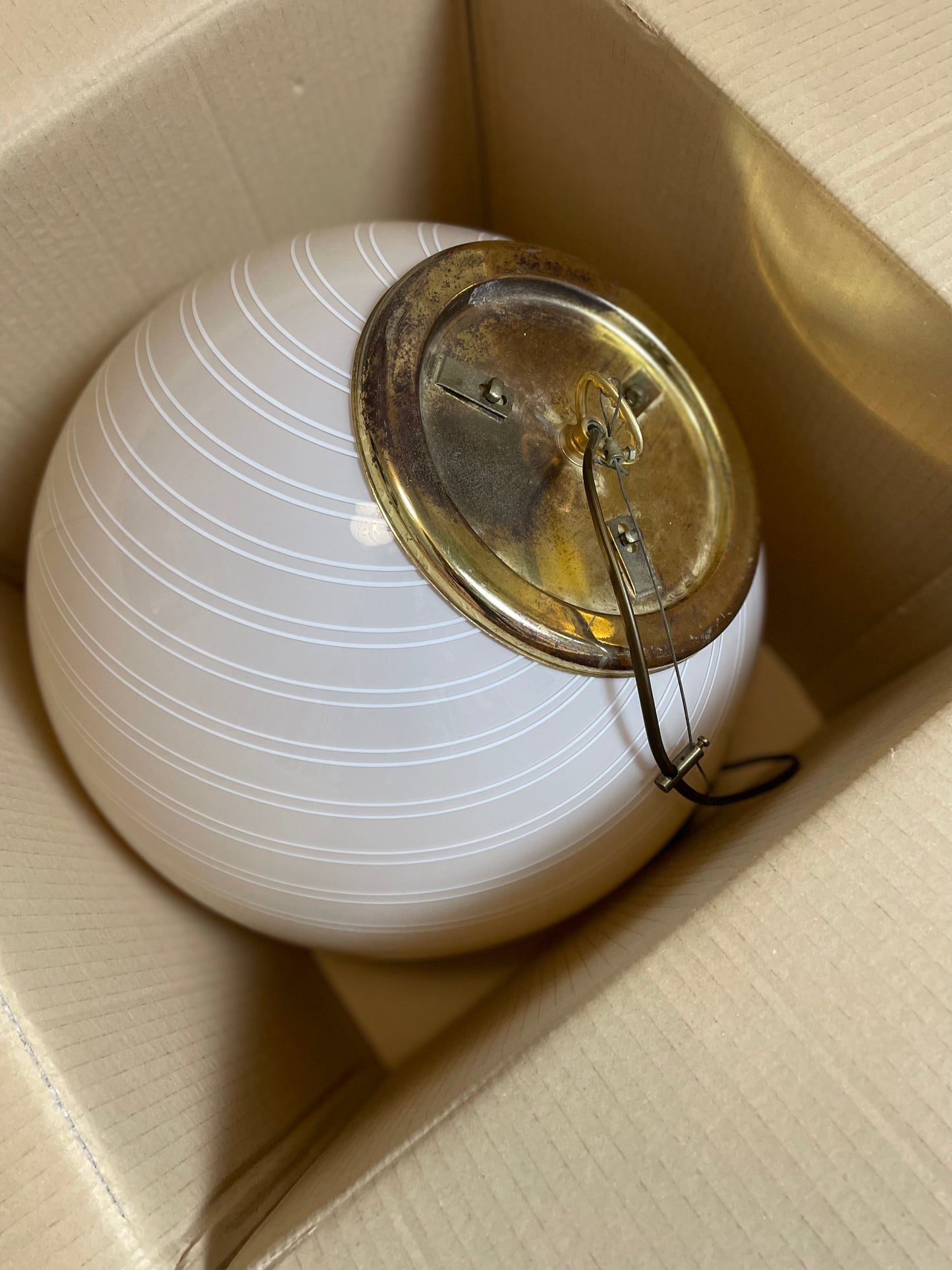 Vintage Murano peach loftlampe 40cm
