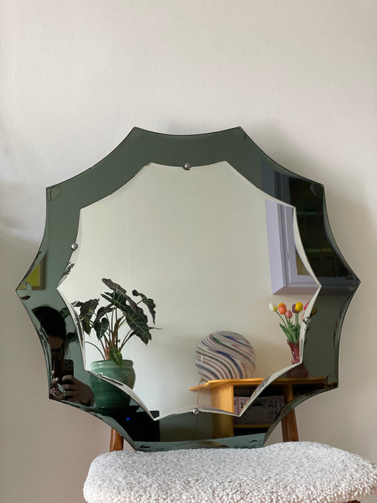 Italiensk vintage spejl - stjerneformet