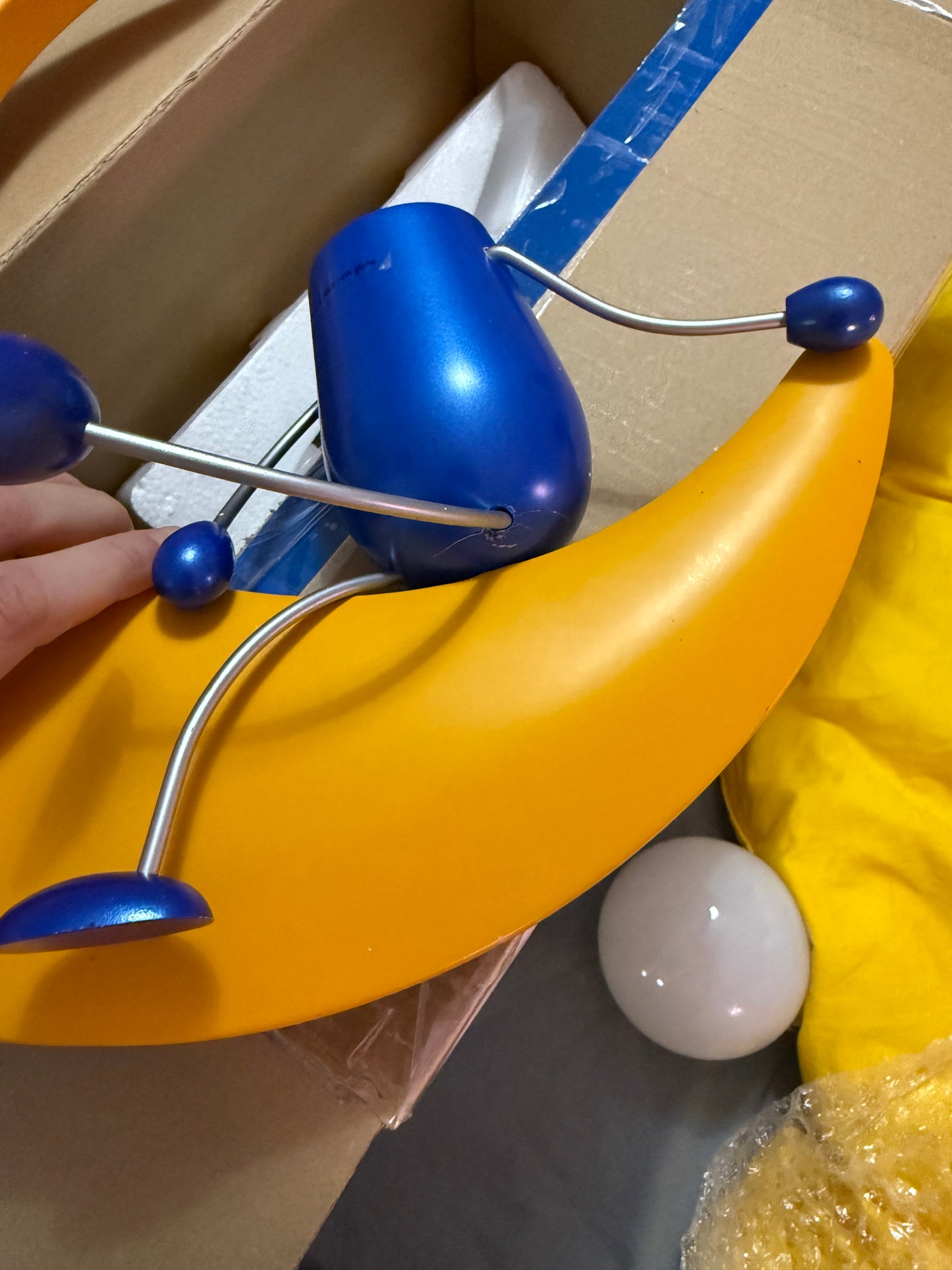 Mand på måne lampe