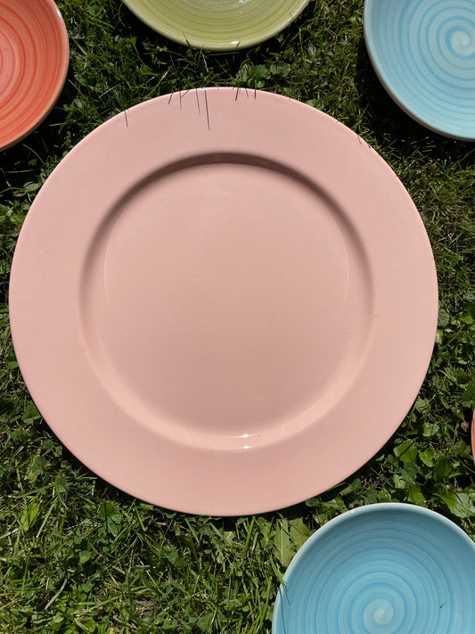 Light pink large plate