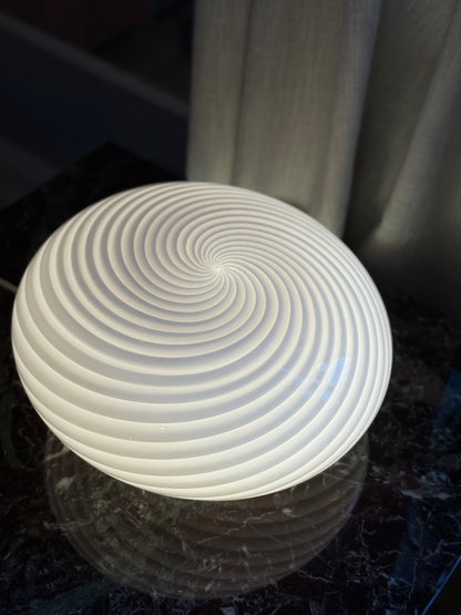 Vintage Murano Swirl væglampe rosa 36cm