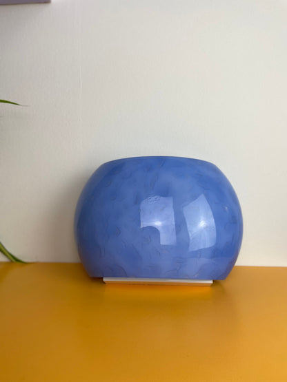 Vintage Murano large blue wall lamp