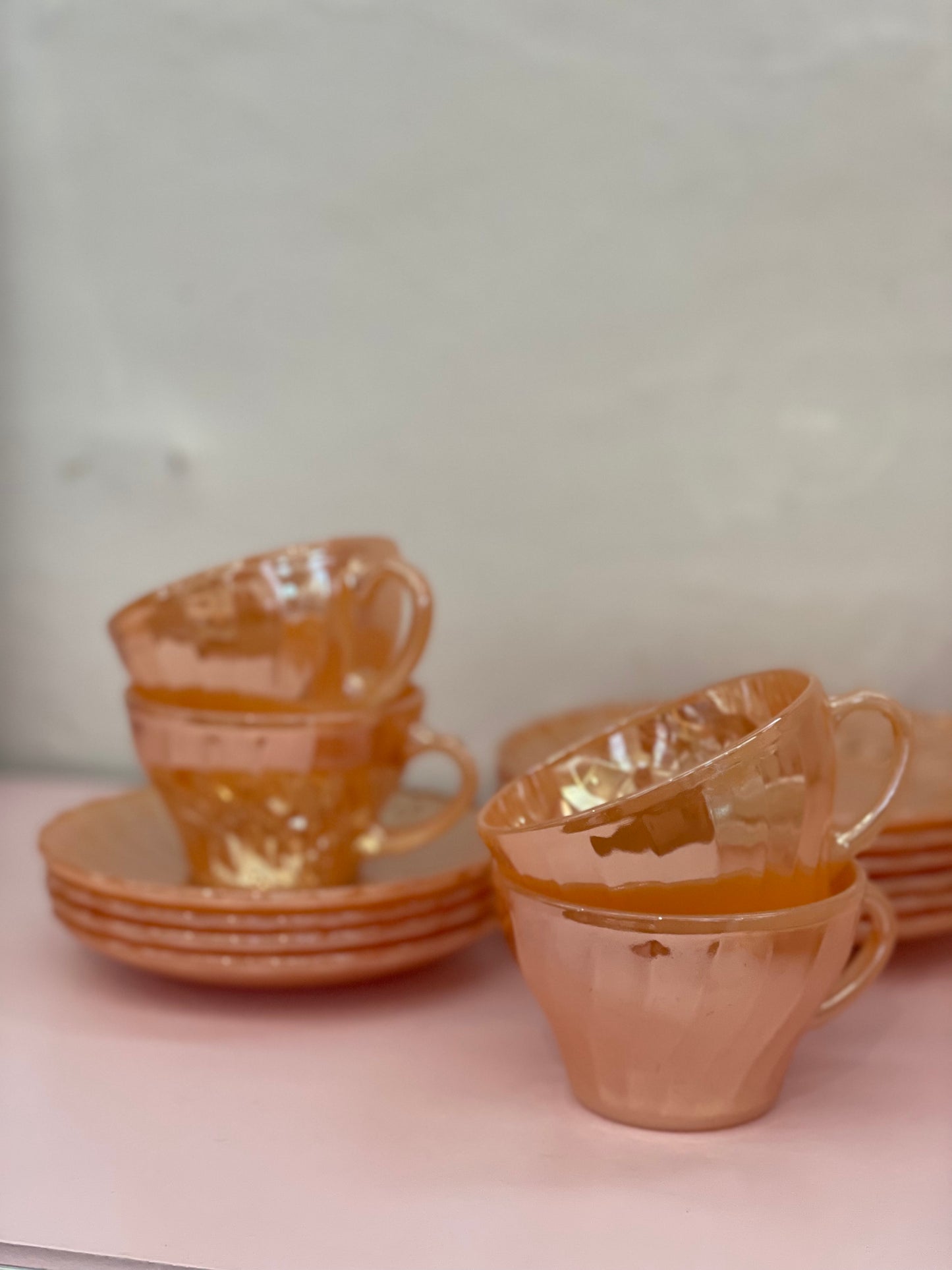 Ancher Hocking fireking teacups