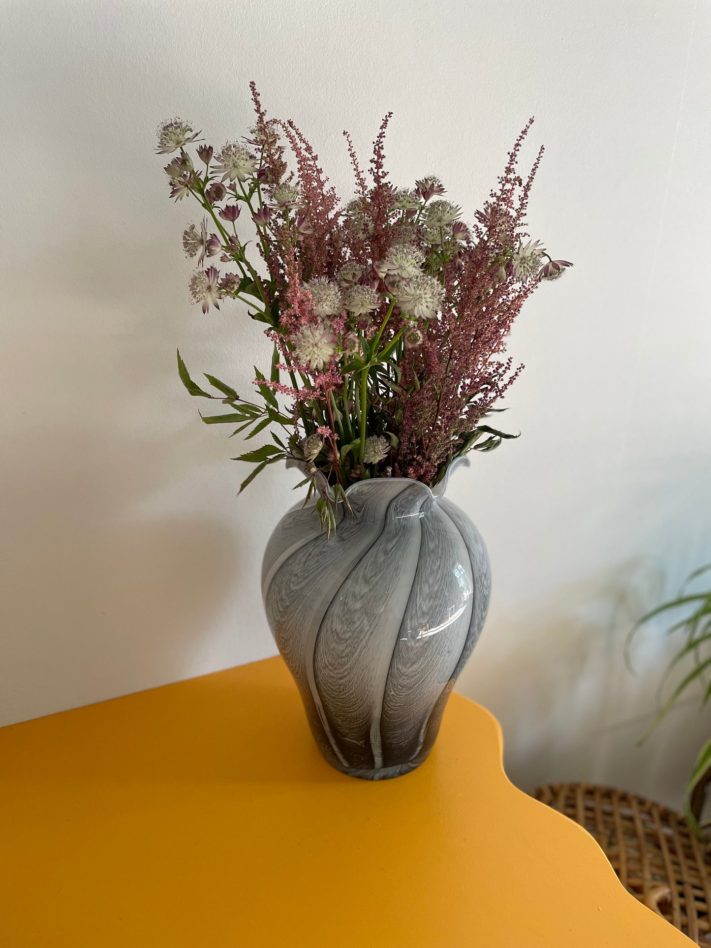 Murano vase i grå nuancer