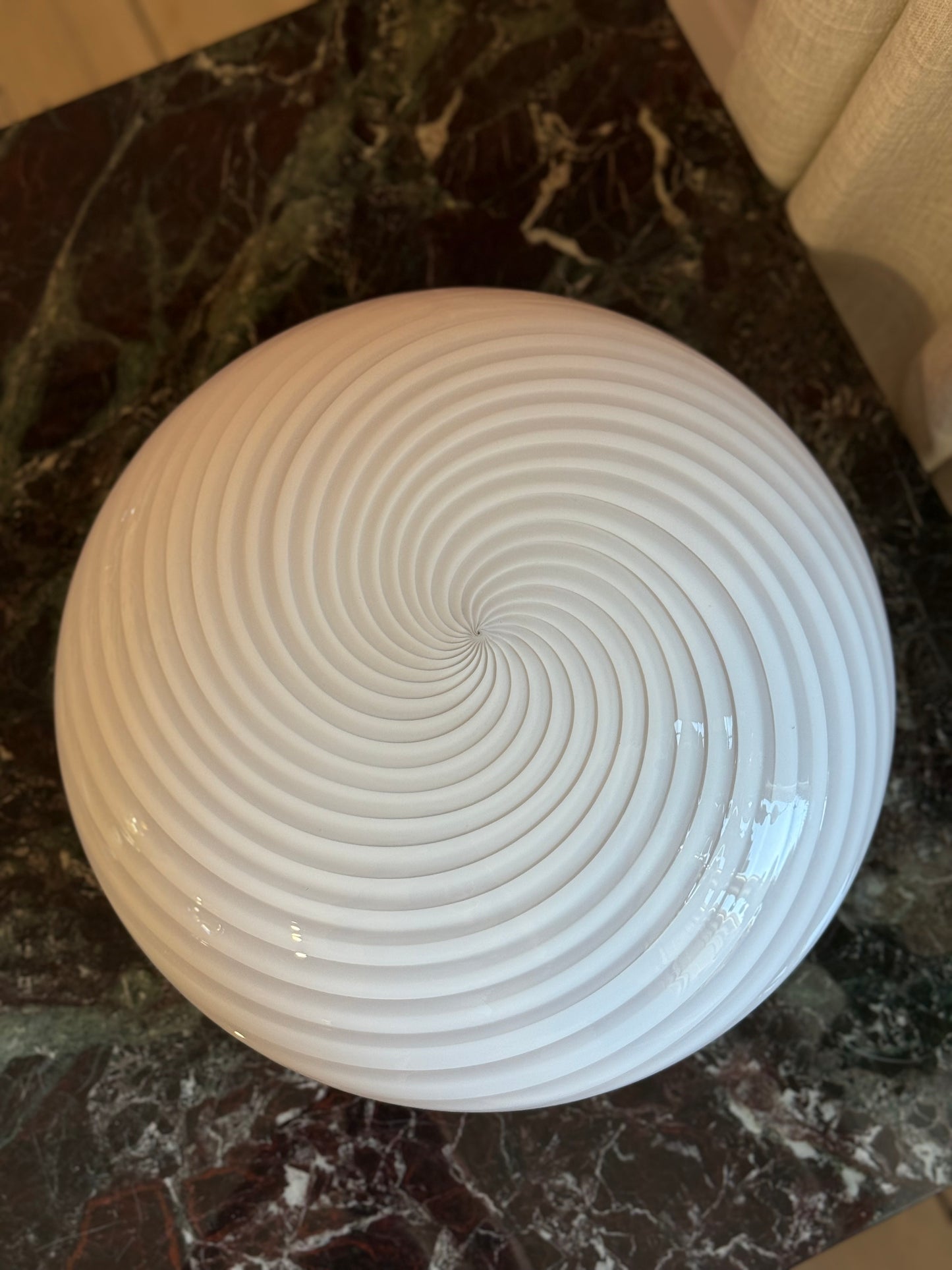 Vintage Murano Swirl væglampe rosa 36cm