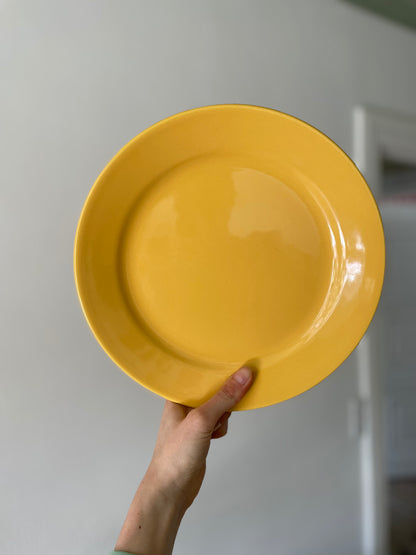 Yellow dinner plates