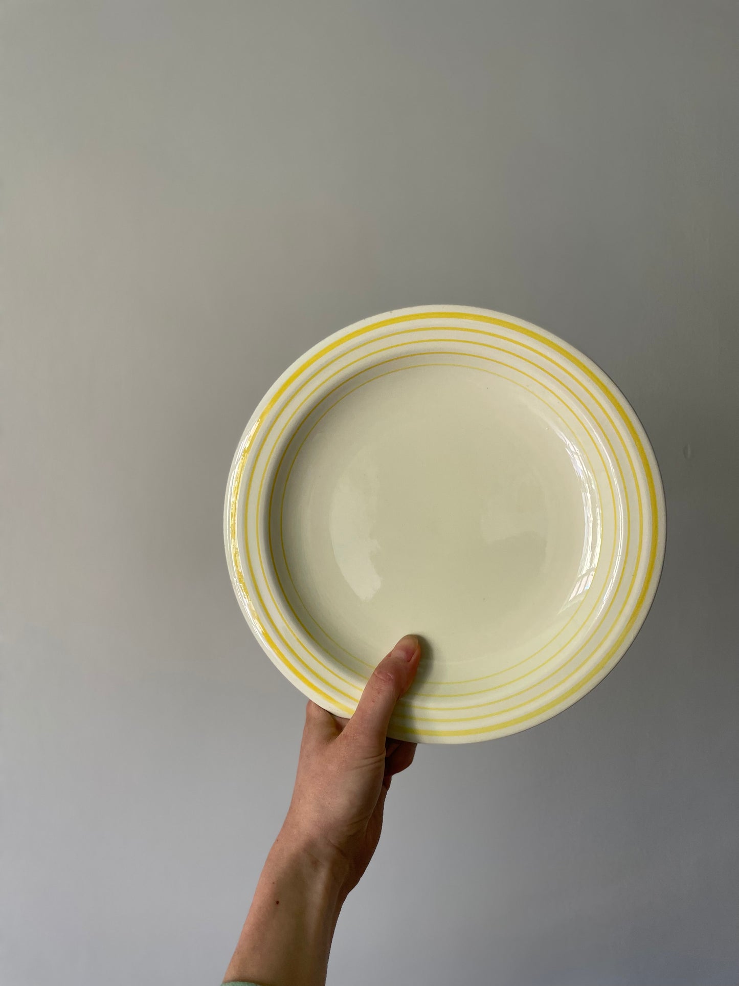 Yellow dinner plates