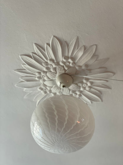 Vintage Murano oval ceiling lamp 32cm