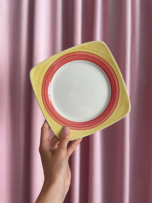 5 Firkantede frokosttallerkener