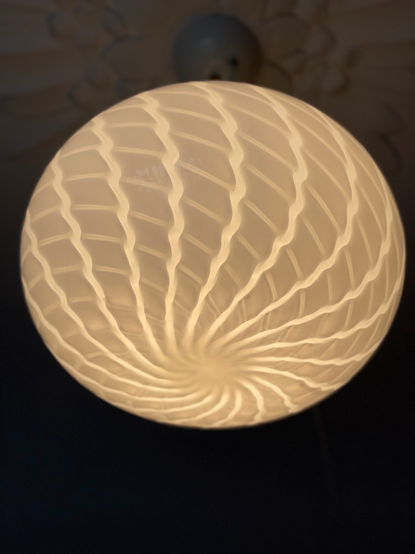 Vintage Murano oval loftlampe 32cm