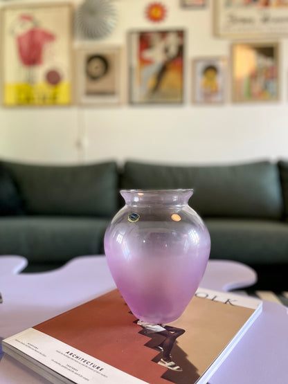Vase in Bohemian crystal glass
