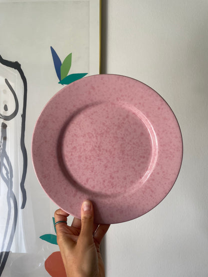 Set of pink Italian ceramics