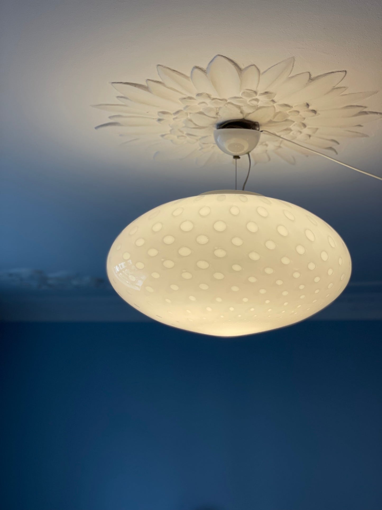 Vintage Murano oval pendant Ceiling lamp 50cm