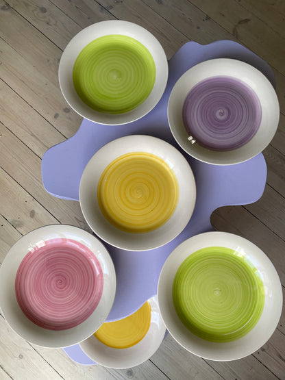 Set of Italian dinner plates