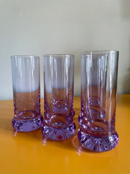 Highball-glas i sart lilla