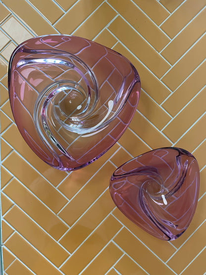 Murano solid glass bowl