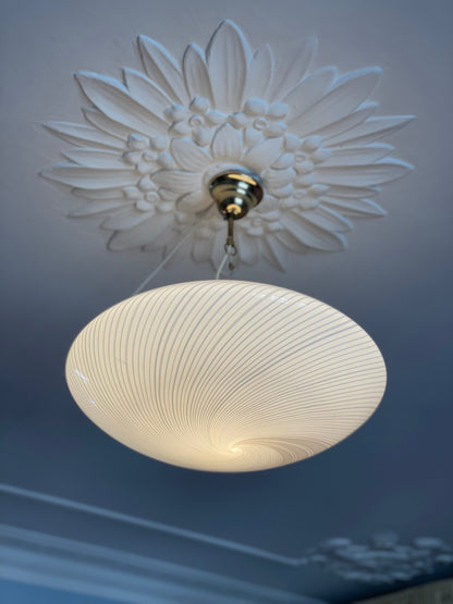 Vintage Murano 'UFO' pendant ceiling lamp 45cm
