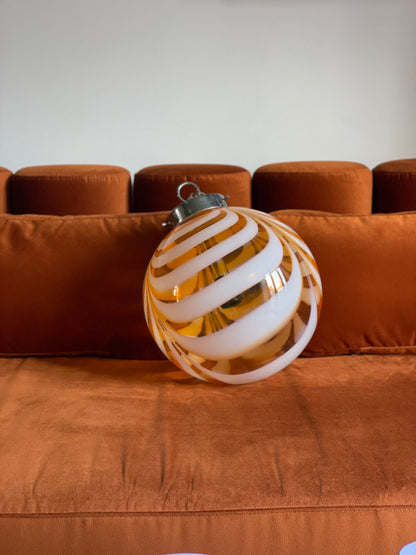 Vintage Mazzega Murano orange loftlampe 30cm