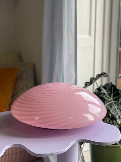 Vintage Vetri Murano lyserød plafond 43cm